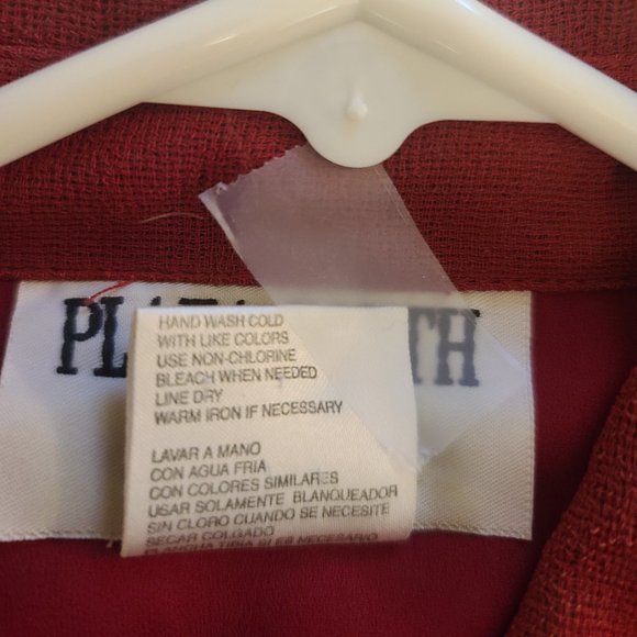 Plaza South Petite Ladies Red Dress Size 8p Midi Length - Picture 11 of 11